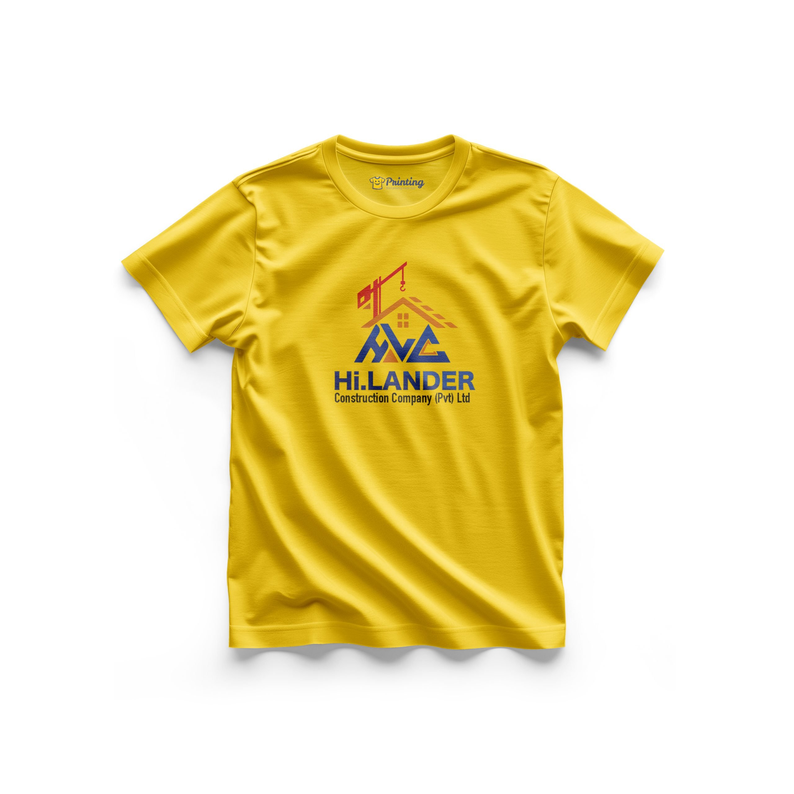 Hi. Lander Logo Printed - Construction Company T-Shirt IFCC15