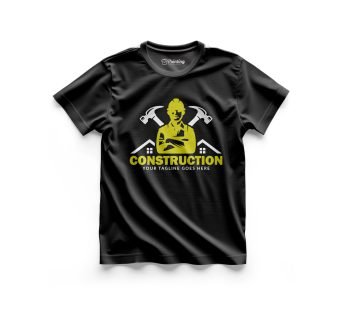 Customize Your Logo Printed Construction Company T-Shirt IFCC06