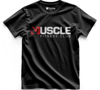 Muscle Fitness Club Gym Logo Printed T-Shirt SFAG16