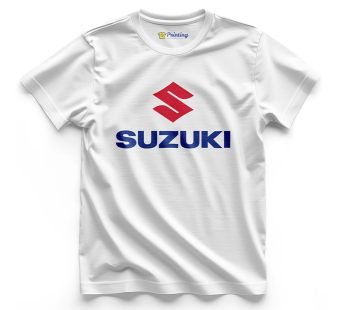 Suzuki Logo Printed – Automobile Company T-Shirt CBAS 01