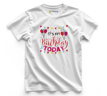 Happy Birthday Artwork Clipart T-Shirt ECHB-07
