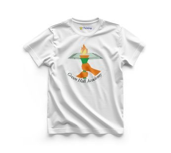 Green Hall Academy Logo Printed – Coaching Center Staff T-Shirts EICC13