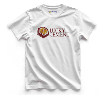 Lucky Cement Logo Corporate Printed T-Shirt CBCT-04