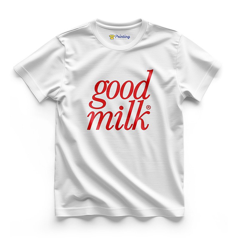 Good Milk Logo Printed - Dairy Farm Staff T-Shirts CBDF10