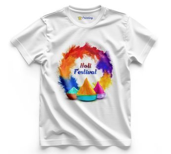 Holi Artwork Printed T-Shirts ECHT04