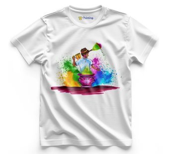 Holi Clipart Printed T-Shirts ECHT07