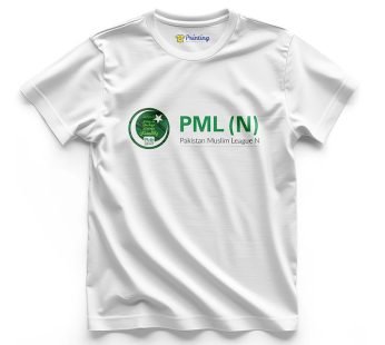 PML (N) Logo Printed Political Campaign T-Shirt ECPC09