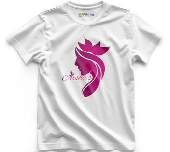 Aishas Salon & Spa Logo Printed T-Shirt CBSS09