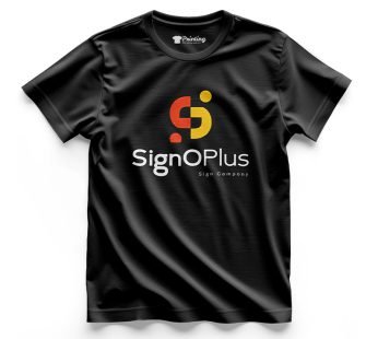 SignOPlus Logo Printed – Signage Company Staff T-Shirt CBSC12