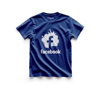 Facebook Logo Printed – Social Media Inspired T-Shirts IPSM01