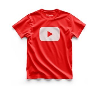 YouTube Logo Printed – Social Media Inspired T-Shirts IPSM18