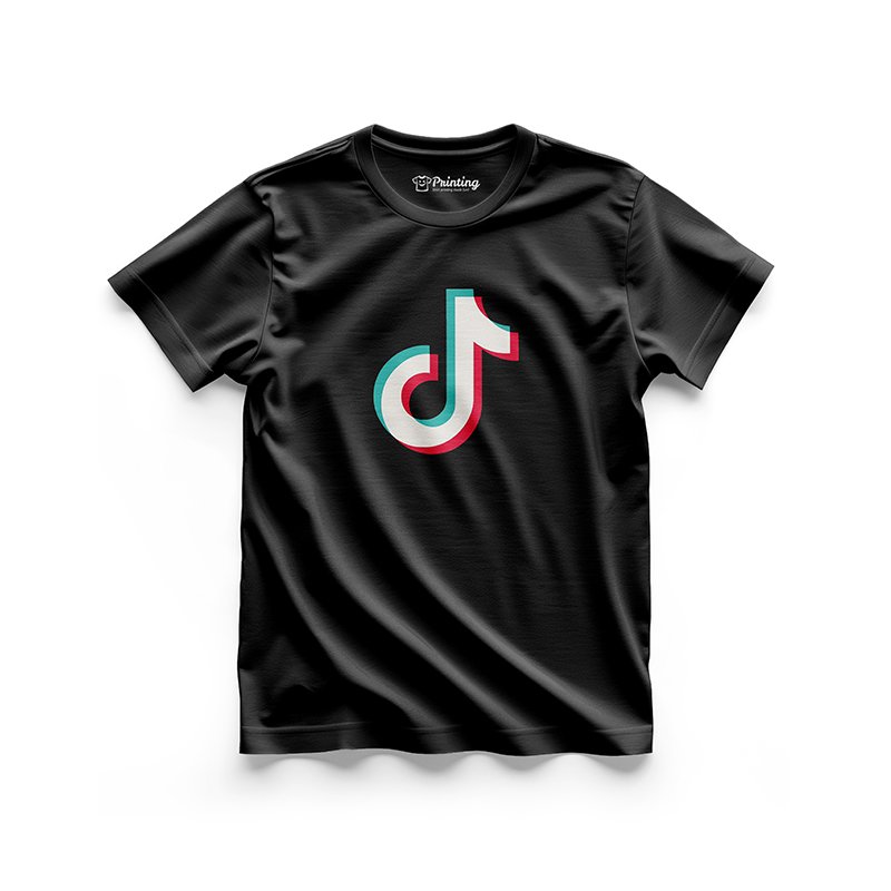 TikTok Logo Printed – Social Media Inspired T-Shirts IPSM19