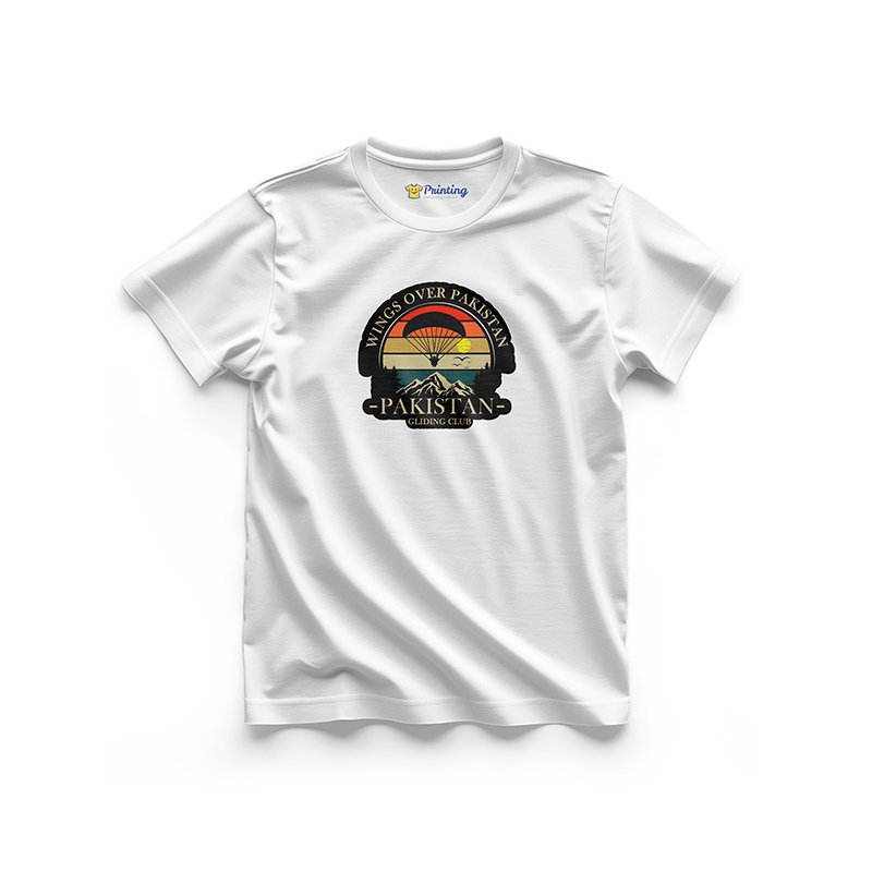 Pakistan Gliding Club Logo Printed - Sports Events T-Shirts ECSE14