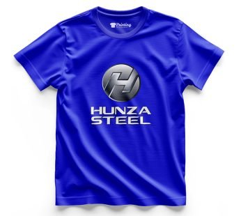 Hunza Steel Logo Printed – Steel Industry Workers T-Shirts CBSI11