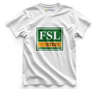 FSL Steel Logo Printed – Steel Industry Workers T-Shirts CBSI09
