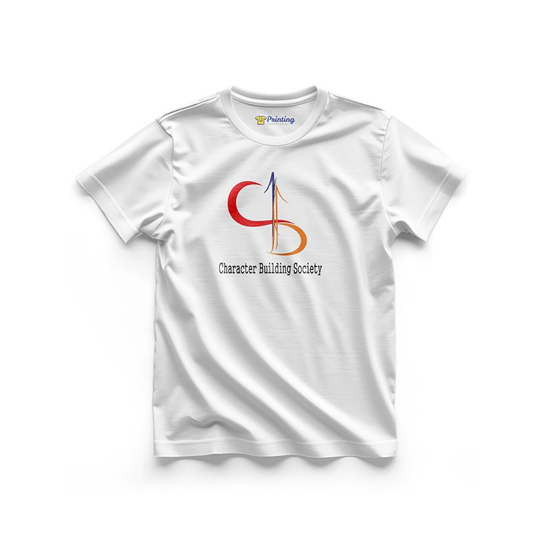 Character Building Logo Printed - University Society T-Shirts EIUS06
