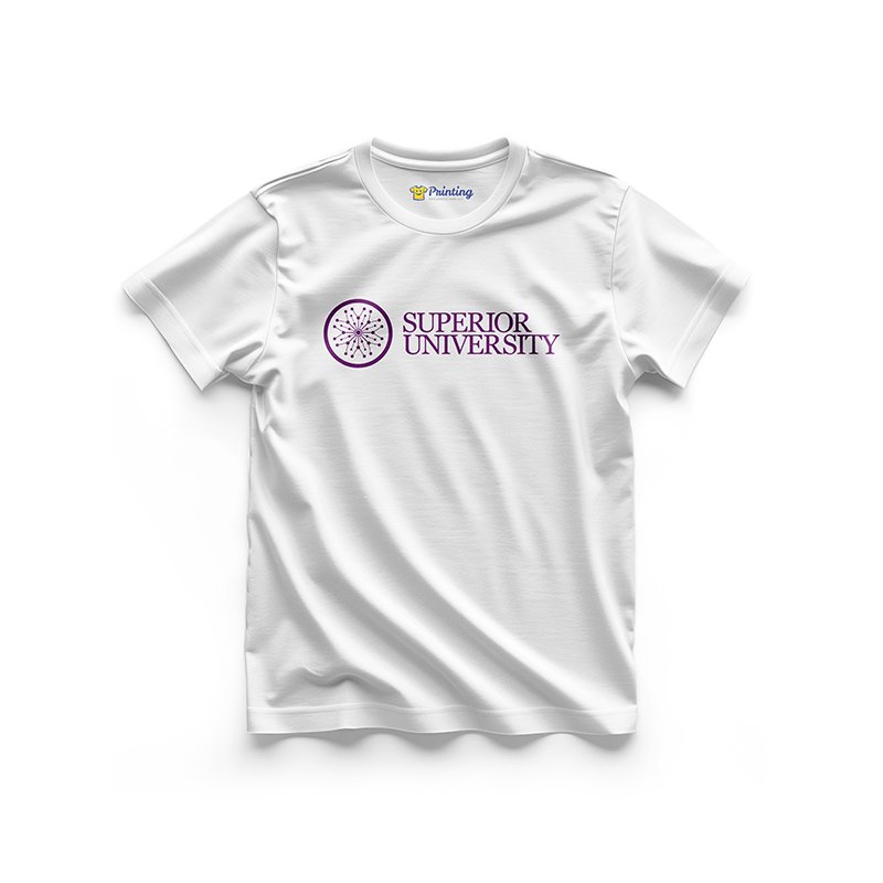 Superior University Logo Printed - University Society T-Shirts EIUS11