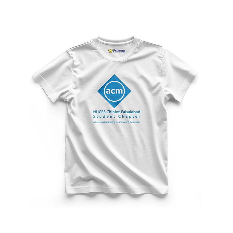ACM Logo Printed - University Society T-Shirts EIUS14