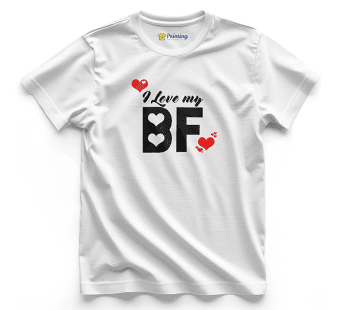 Its Him Couple Artwork Printed T-Shirt ECCT-08