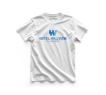 Hotel Hill View Logo Printed – Wedding Hall Staff T-Shirt ECWH11