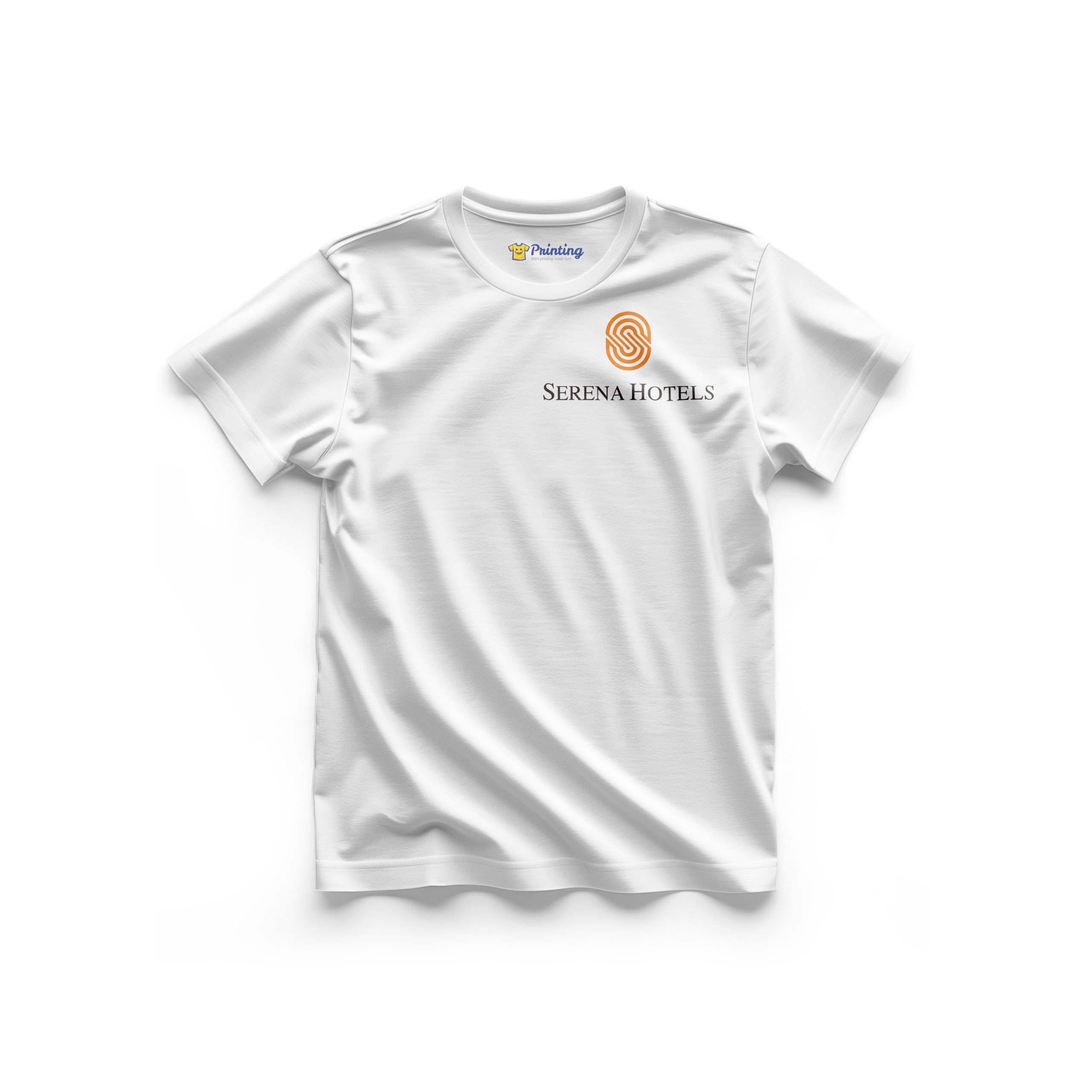Serena Hotel Logo Printed - Wedding Hall Staff T-Shirt ECWH06