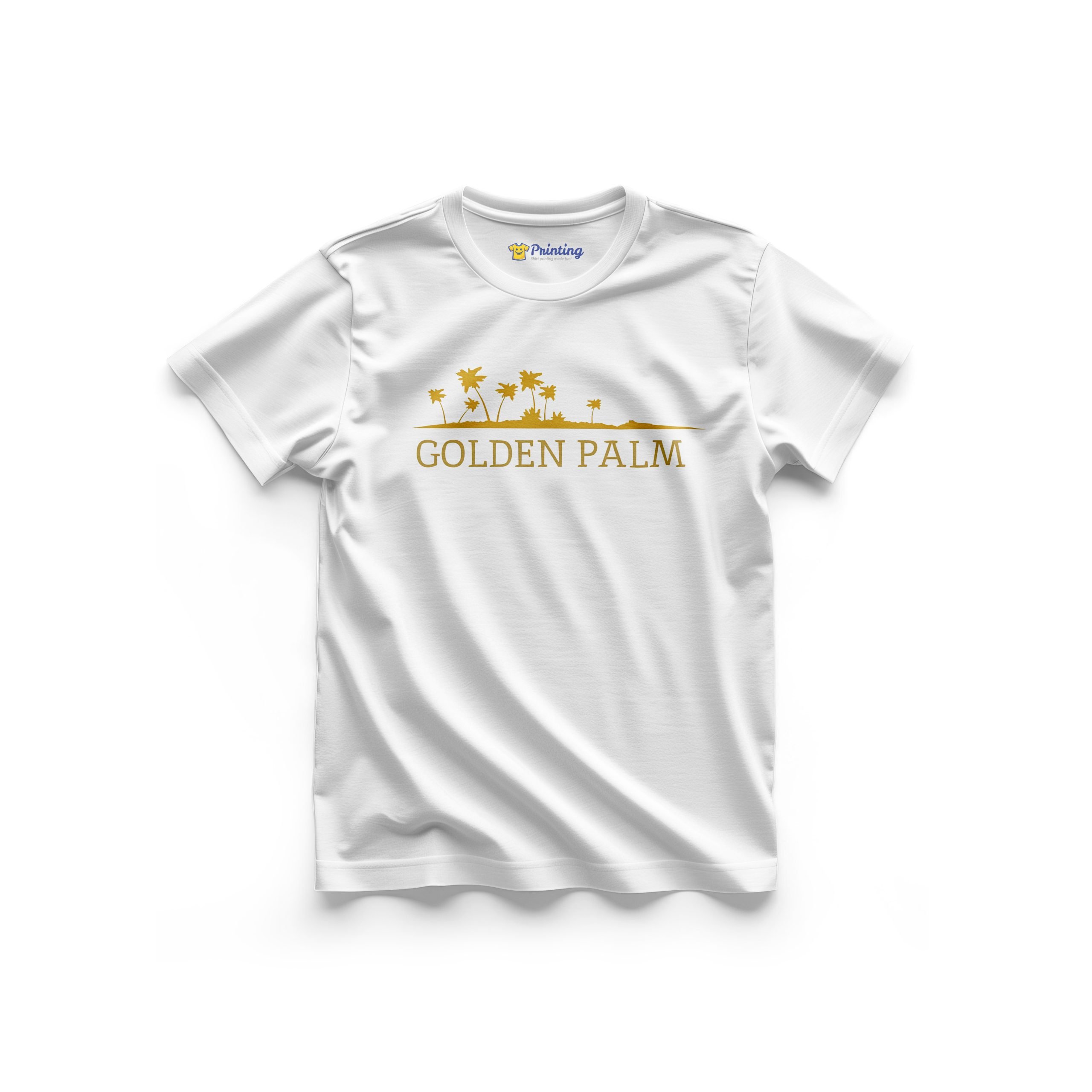 Golden Palm Logo Printed - Wedding Hall Staff T-Shirt ECWH08