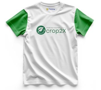 Crop 2X Logo Printed – Agriculture Company Staff T-Shirts CBAC11