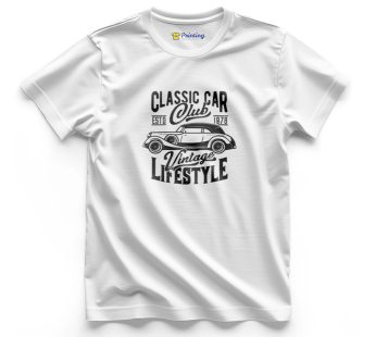 Car Lovers Clipart Printed T-Shirts LPCL04