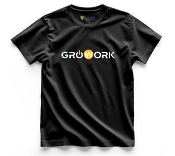 GROWORK Logo Printed – Coworking Space T-Shirts CBCS10