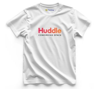 Huddle Logo Printed – Coworking Space T-Shirts CBCS09