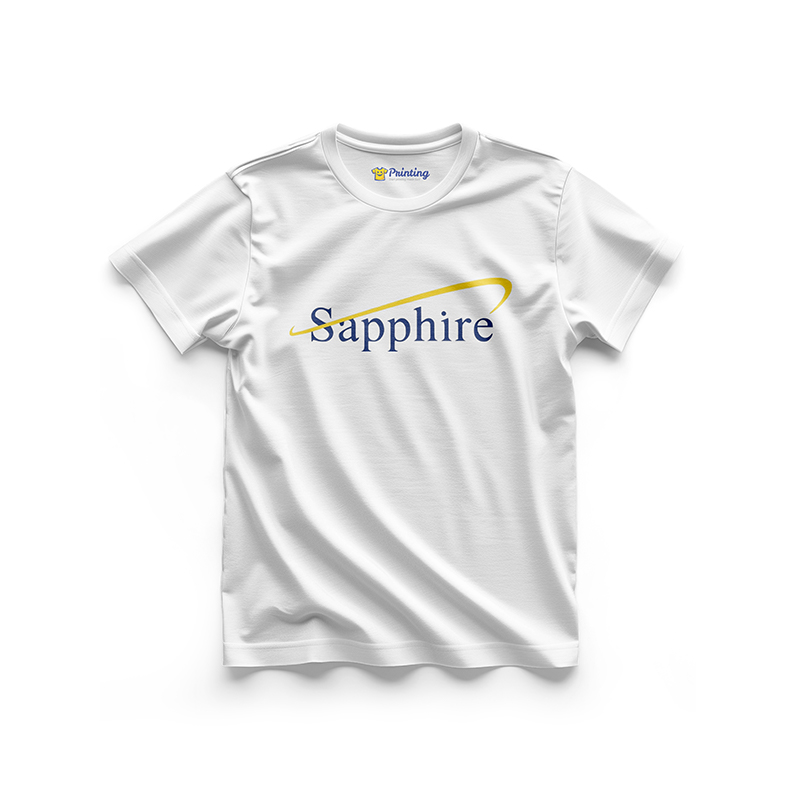 Sapphire Logo Printed - Garments Factory Staff T-Shirts CBGF02