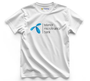 Telenor Logo Printed – Microfinance Company T-Shirts CBMC08
