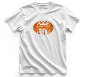 Daman Support Logo Printed – Microfinance Company T-Shirts CBMC10