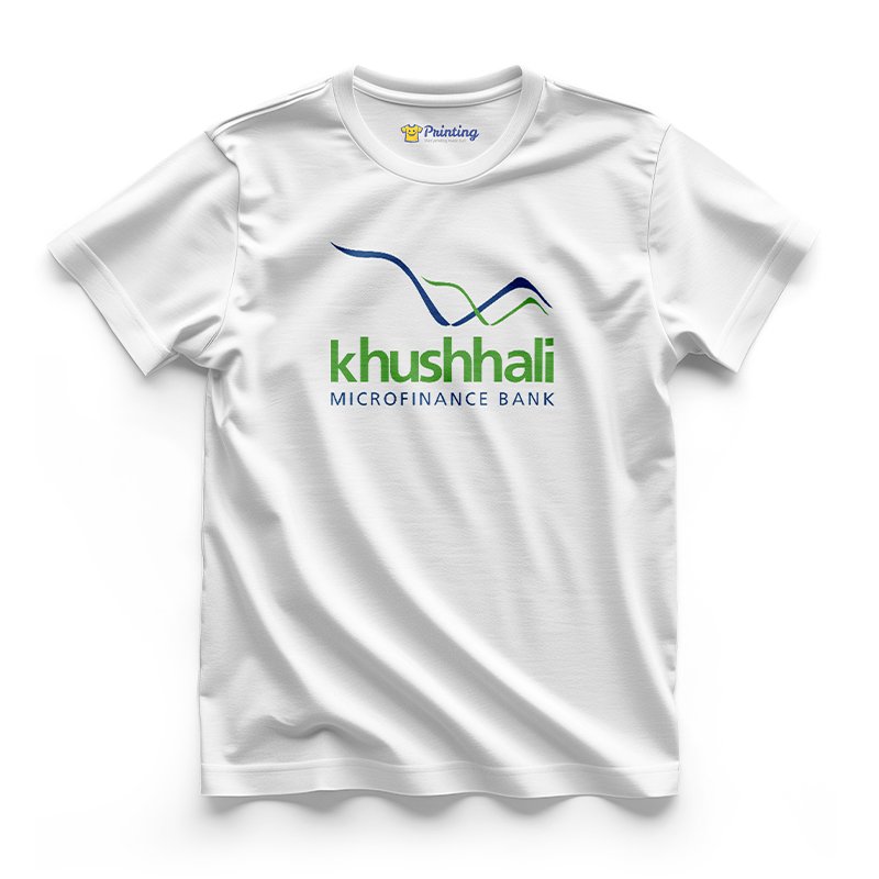Khushhali Logo Printed - Microfinance Company T-Shirts CBMC01