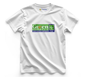 Green Pharma Logo Printed – Pharmacy Staff T-Shirts CBPS17