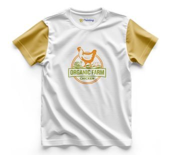 Organic Farm Logo Printed – Poultry Farm Staff T-Shirts CBPF05