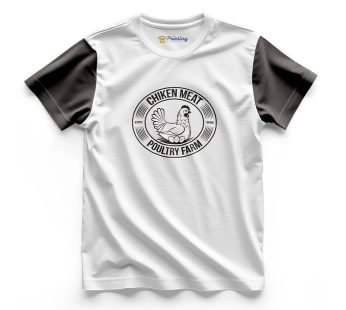 Chicken Meat Logo Printed – Poultry Farm Staff T-Shirts CBPF07