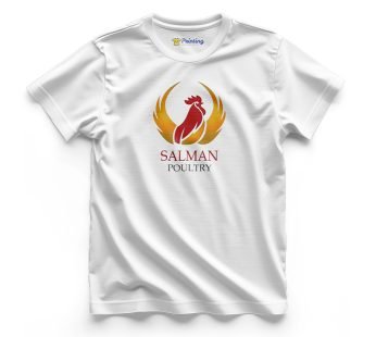 Salman Poultry Logo Printed – Poultry Farm Staff T-Shirts CBPF09