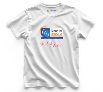 Radio Awaz Logo Printed – Radio Station Staff T-Shirts CBRS10