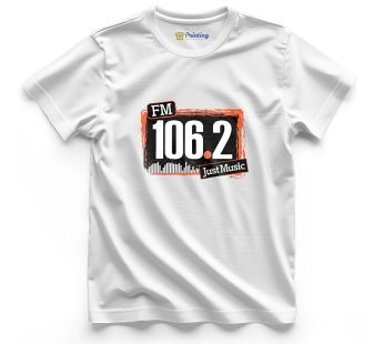 FM 106.2 Logo Printed – Radio Station Staff T-Shirts CBRS12
