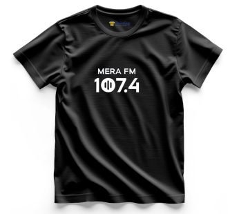 Mera FM 107.4 Logo Printed – Radio Station Staff T-Shirts CBRS08