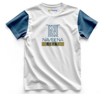 Naveena Steels Logo Printed – Steel Industry Company Staff T-Shirts CBSI06
