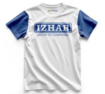 Izhar Steels Logo Printed – Steel Industry Company Staff T-Shirts CBSI12