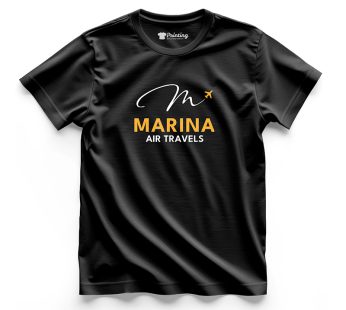 Marina Air Logo Printed – Ticketing Staff T-Shirts CBTS14