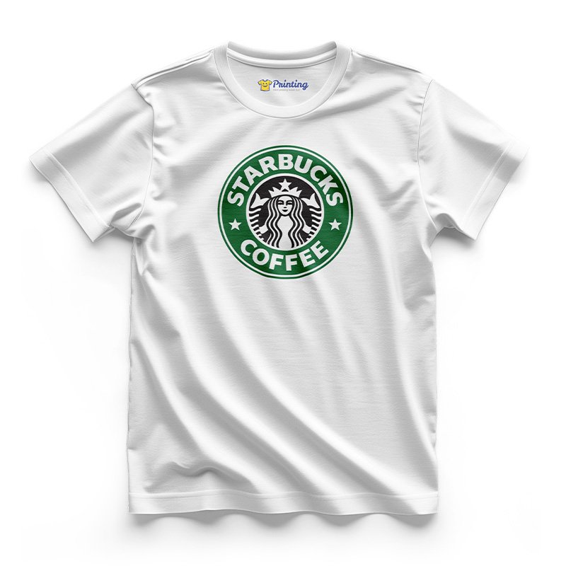 Starbucks Logo Printed - Coffee Café Staff T-Shirts CBCC16