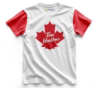 Tim Hortons Logo Printed – Coffee Café Staff T-Shirts CBCC20