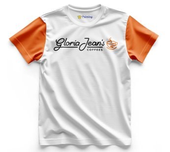 Gloria Jeans Logo Printed – Coffee Café Staff T-Shirts CBCC22