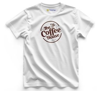 The Coffee House Logo Printed – Coffee Café Staff T-Shirts CBCC04