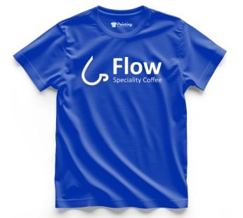 FLOW Logo Printed – Coffee Café Staff T-Shirts CBCC07