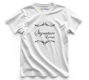 Signature Events Logo Printed – Event Planner Staff T-Shirts CBEP10